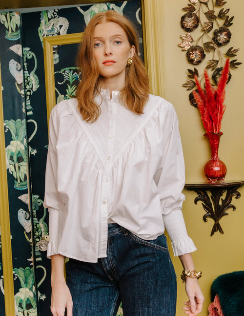 Noemie Blouse - White